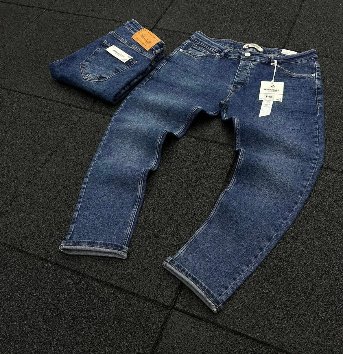 Muške slim fit farmerke - plavi denim